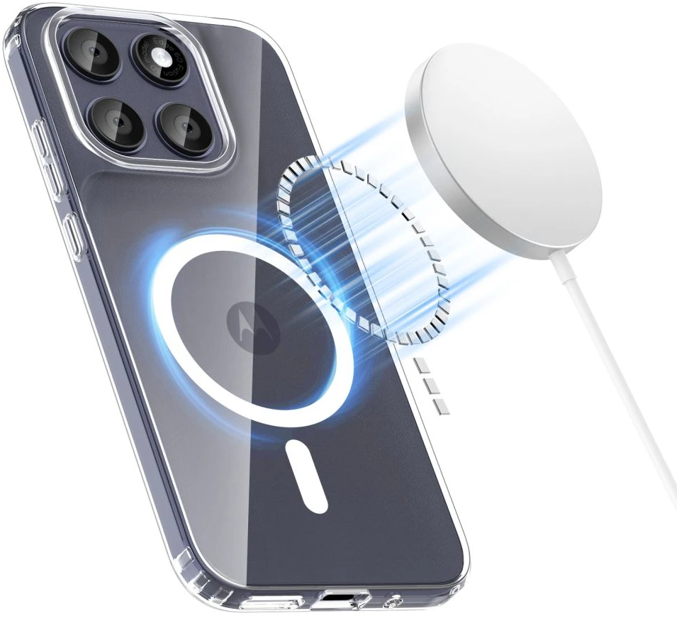 „Tech-Protect FlexAir Hybrid MagSafe“ dėklas, skirtas „Motorola Moto G67 / G77“ – skaidrus
