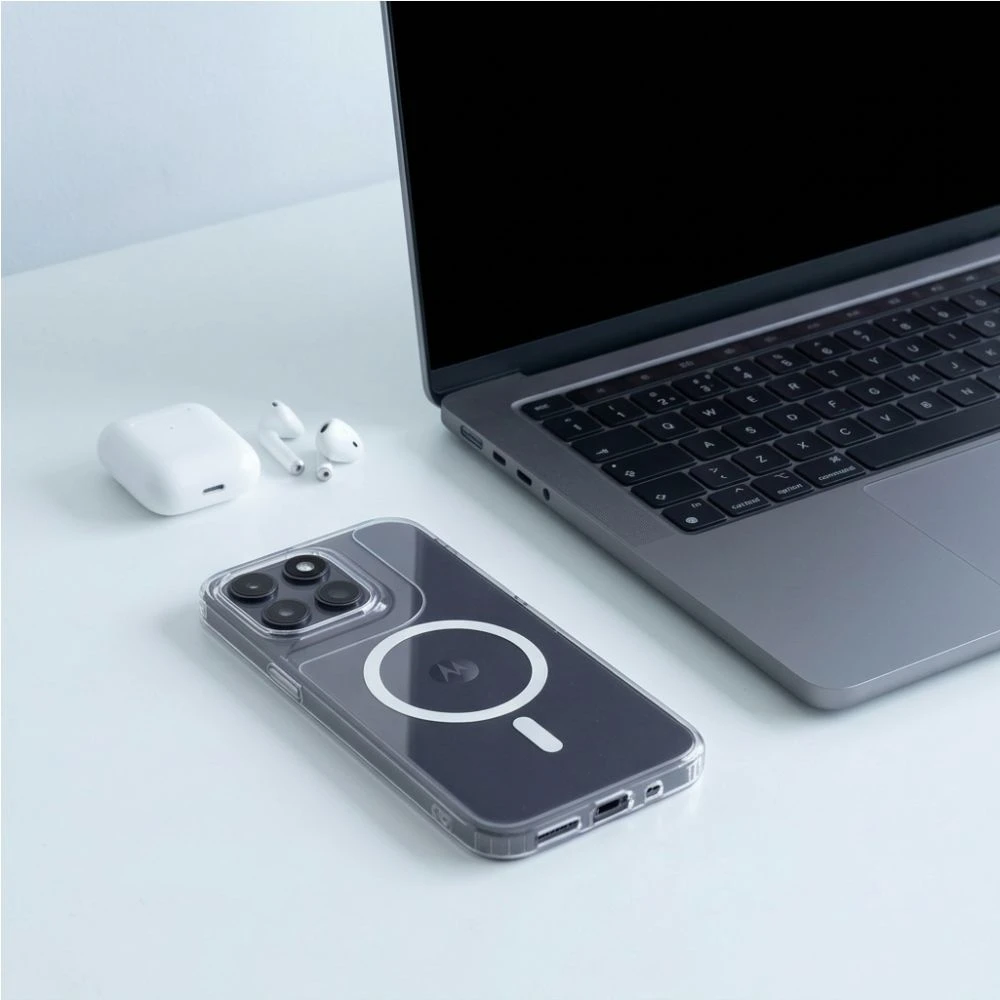 „Tech-Protect FlexAir Hybrid MagSafe“ dėklas, skirtas „Motorola Moto G67 / G77“ – skaidrus