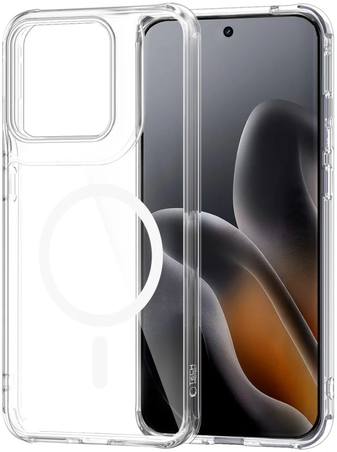 „Tech-Protect FlexAir Hybrid MagSafe“ dėklas, skirtas „Motorola Edge 70 Fusion / Fusion + 5G“ – skaidrus