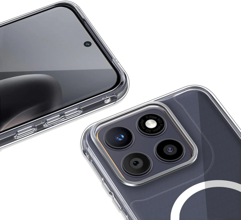 „Tech-Protect FlexAir Hybrid MagSafe“ dėklas, skirtas „Motorola Edge 70 Fusion / Fusion + 5G“ – skaidrus