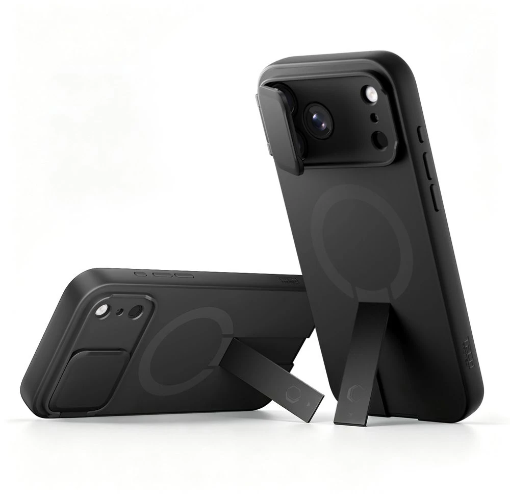 Tech-Protect Kevlar Aura MagSafe dėklas iPhone 18 Pro Max / 17 Pro Max - Juodas
