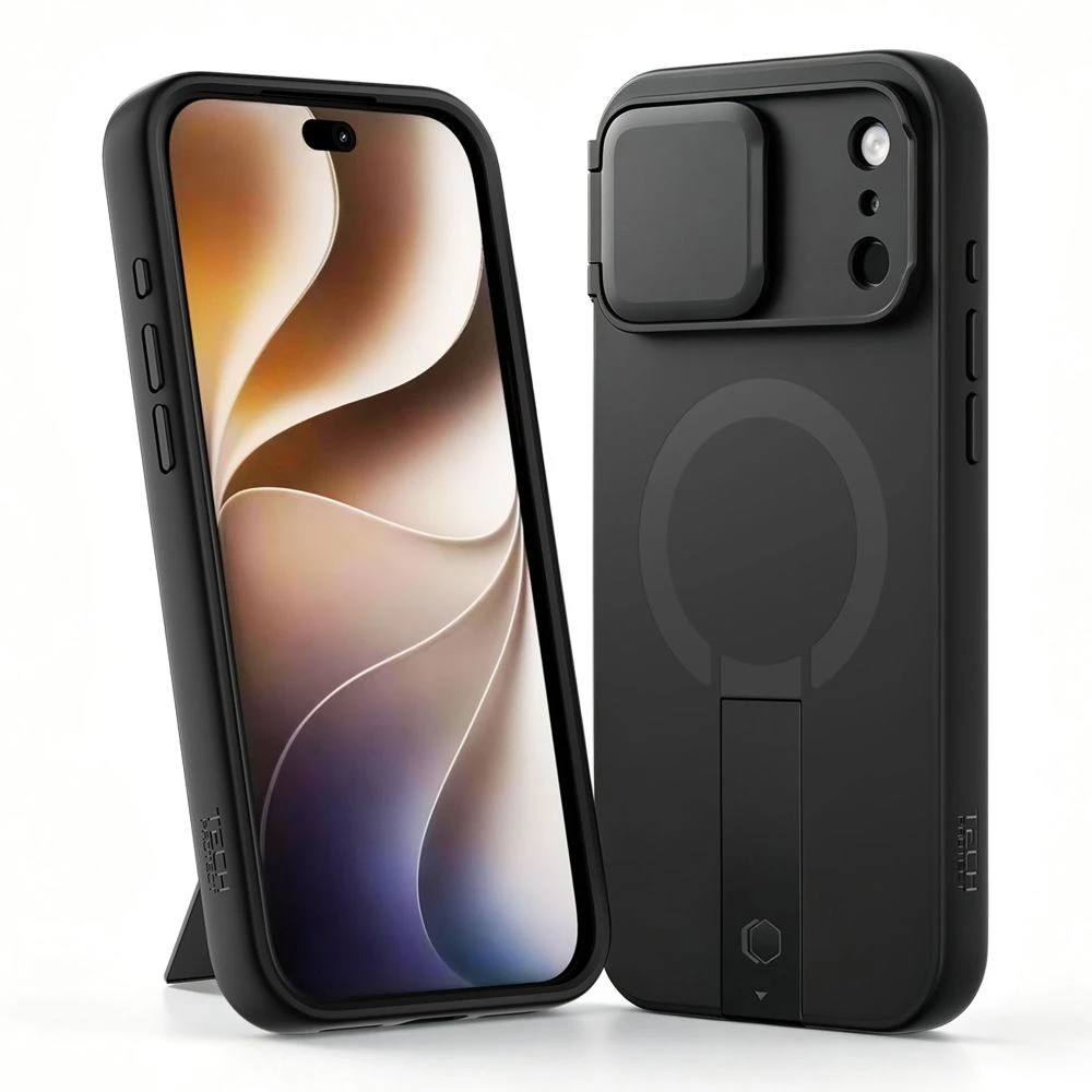 Tech-Protect Kevlar Aura MagSafe dėklas iPhone 18 Pro Max / 17 Pro Max - Juodas
