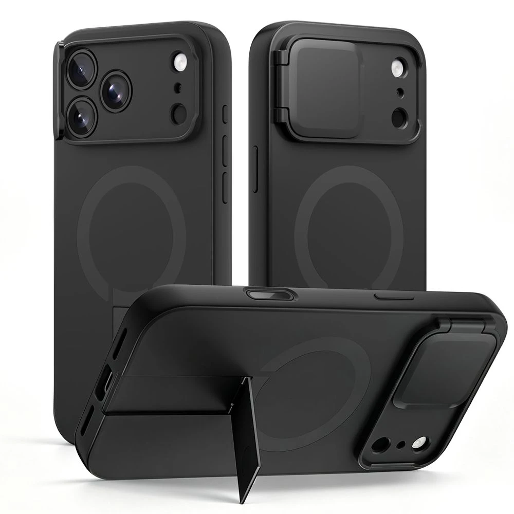 Tech-Protect Kevlar Aura MagSafe dėklas iPhone 18 Pro / 17 Pro - Juodas