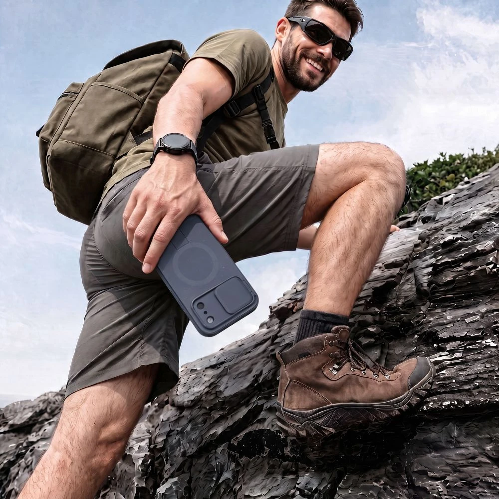 Tech-Protect Kevlar Aura MagSafe dėklas iPhone 18 Pro Max / 17 Pro Max - Tamsiai mėlyna