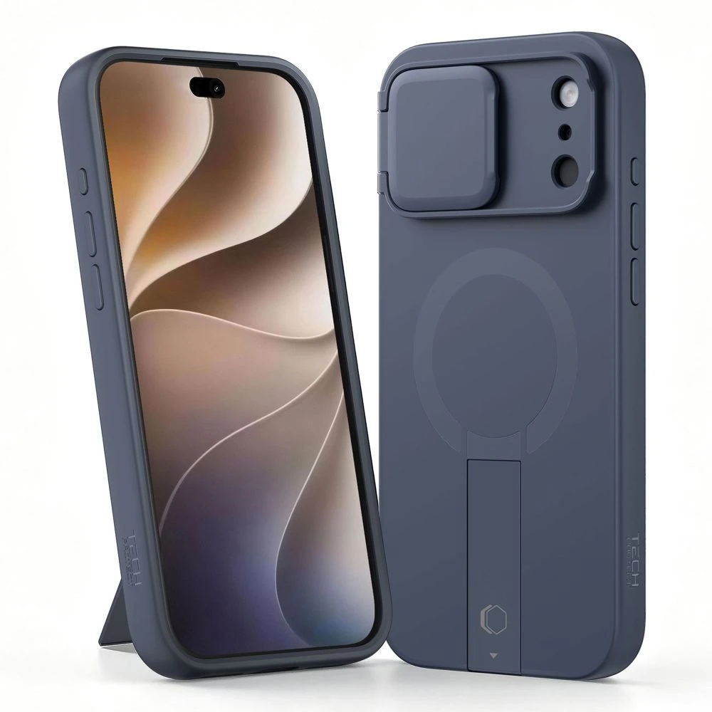 Tech-Protect Kevlar Aura MagSafe dėklas iPhone 18 Pro / 17 Pro - Tamsiai mėlyna