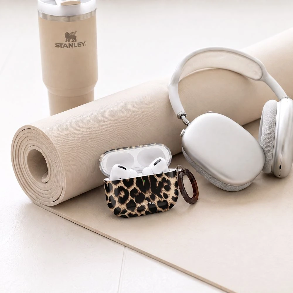 Dėklas Tech-Protect Lamano case for AirPods Pro 3 - juodas and ruda
