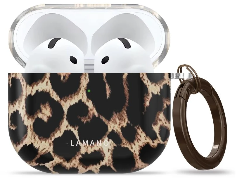 Dėklas Tech-Protect Lamano case for AirPods 4 / 5 - juodas and ruda