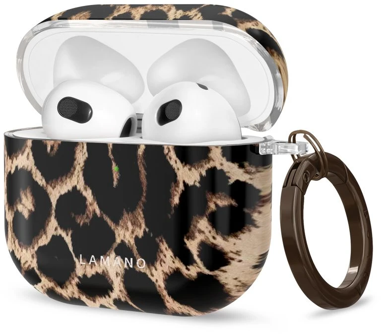 Dėklas Tech-Protect Lamano case for AirPods 4 / 5 - juodas and ruda