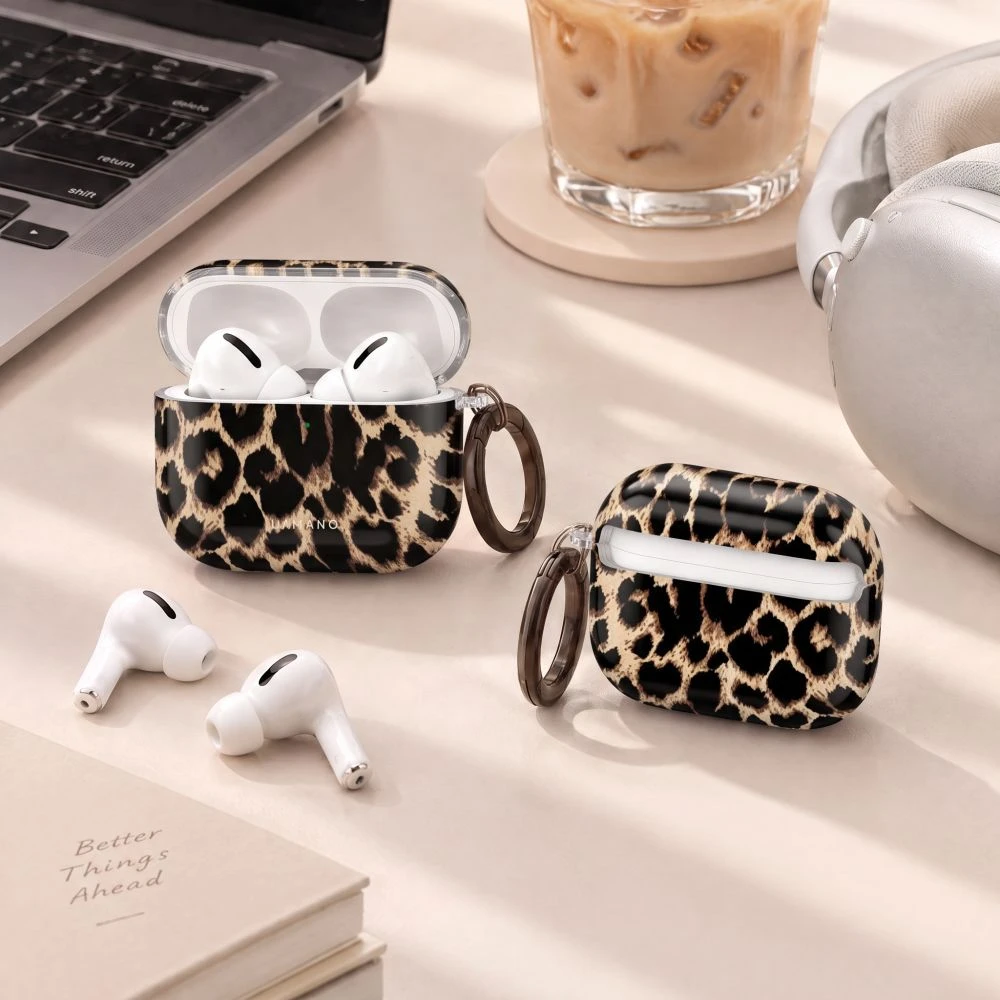 Dėklas Tech-Protect Lamano case for AirPods Pro 3 - juodas and ruda