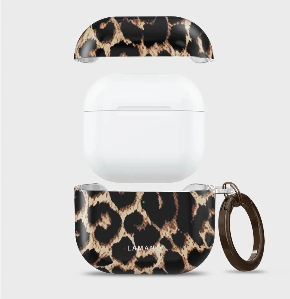 Dėklas Tech-Protect Lamano case for AirPods 4 / 5 - juodas and ruda