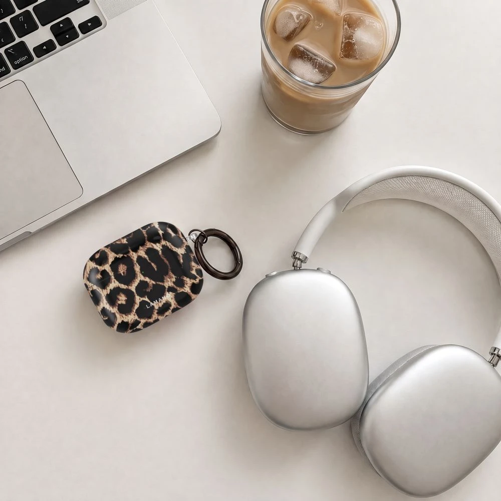 Dėklas Tech-Protect Lamano case for AirPods 4 / 5 - juodas and ruda