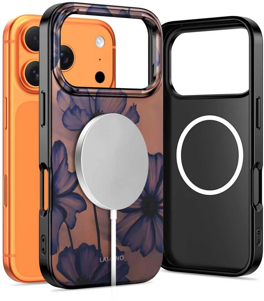 Dėklas Tech-Protect Lamano MagSafe case for iPhone 17 Pro - ruda-violetinė
