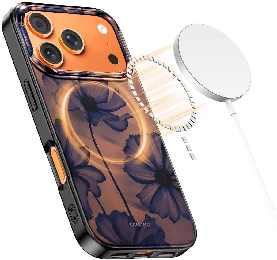 Dėklas Tech-Protect Lamano MagSafe case for iPhone 17 Pro Max - ruda-violetinė
