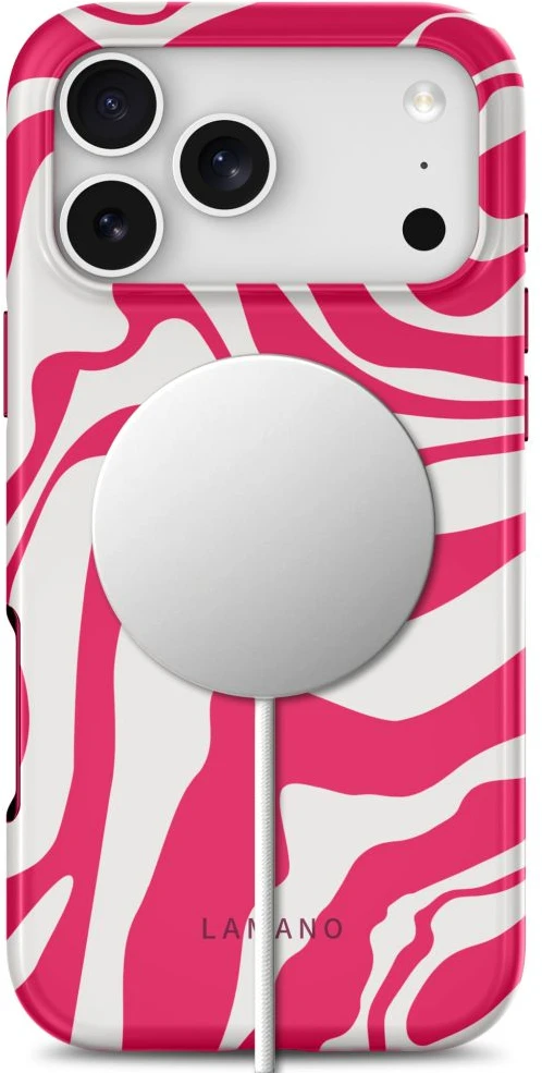 Dėklas Tech-Protect Lamano MagSafe Case for iPhone 18 Pro Max / 17 Pro Max - Baltas and Rožinė