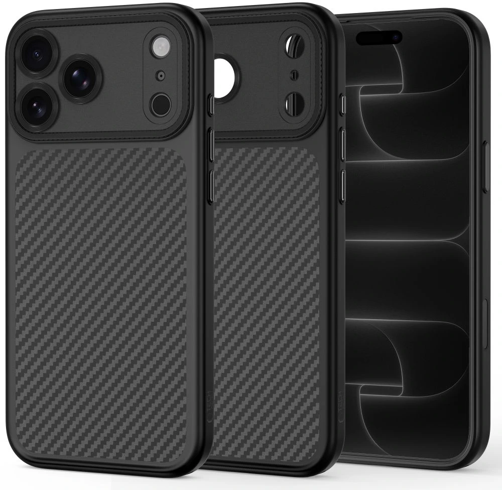 Dėklas Tech-Protect MagCam MagSafe Carbon Case for iPhone 18 Pro Max / 17 Pro Max - Juodas