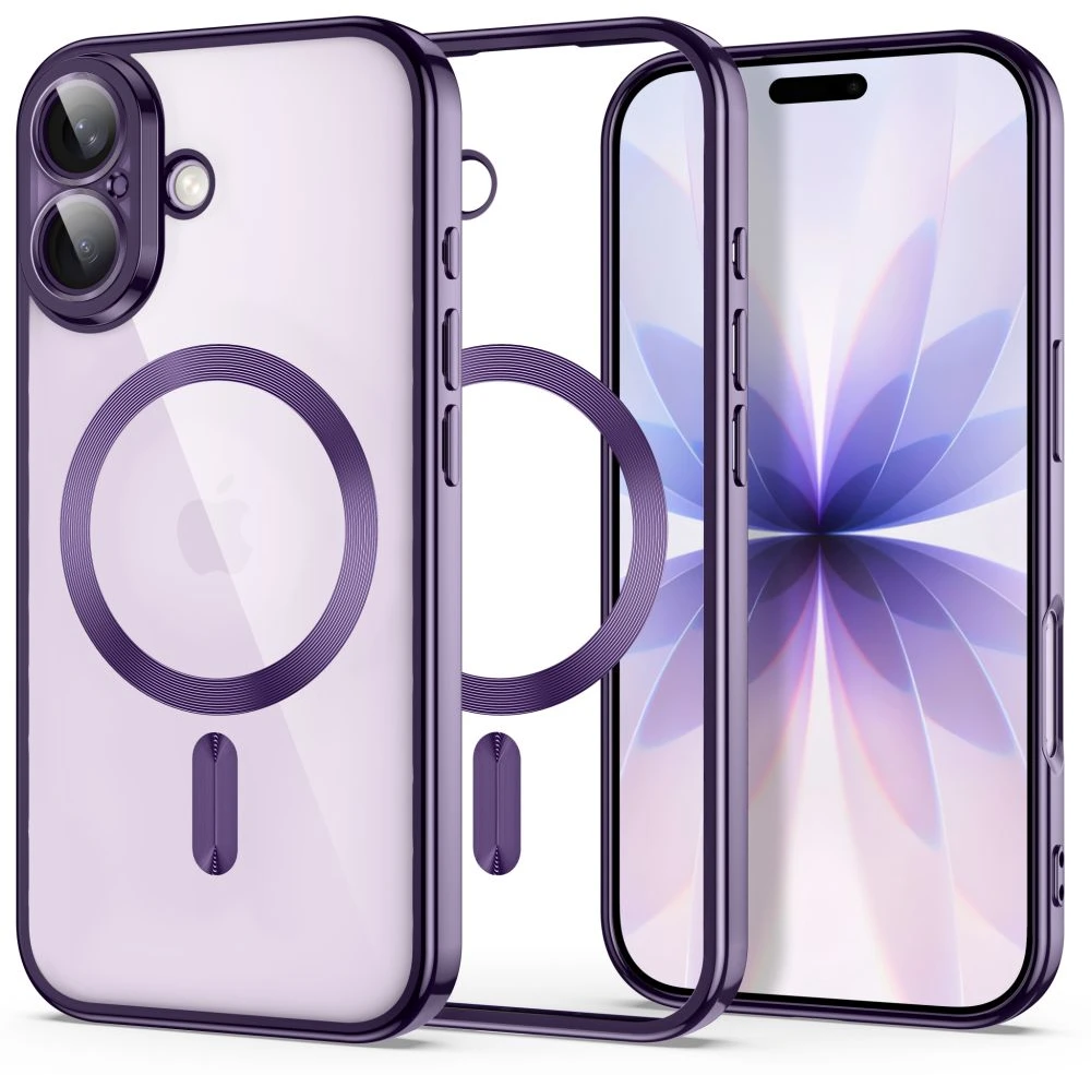 Dėklas Tech-Protect MagFlex Case for iPhone 17 - Transparent Violetinė