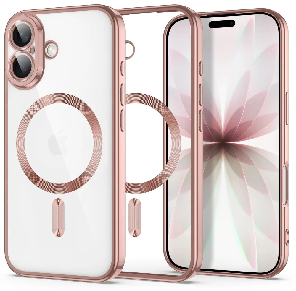 Dėklas Tech-Protect MagFlex Case for iPhone 17 - Transparent Rožinė