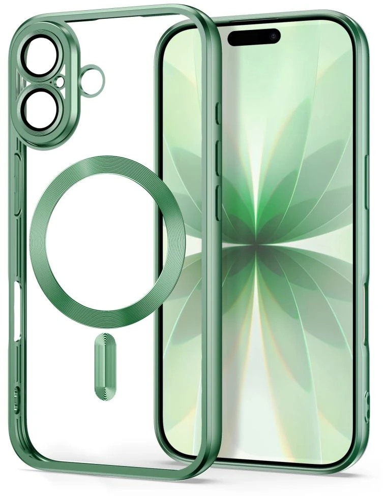 Tech-Protect MagFlex dėklas, skirtas iPhone 17 – Matinis žalias