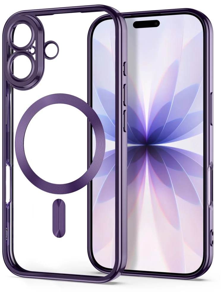 Dėklas Tech-Protect MagFlex Case for iPhone 17 - Skaidri violetinė