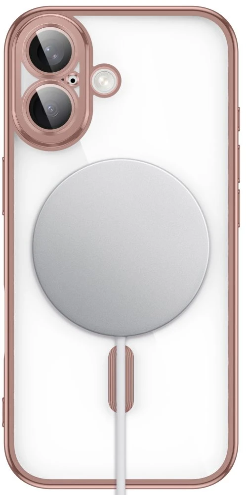 Dėklas Tech-Protect MagFlex Case for iPhone 17 - Transparent Rožinė