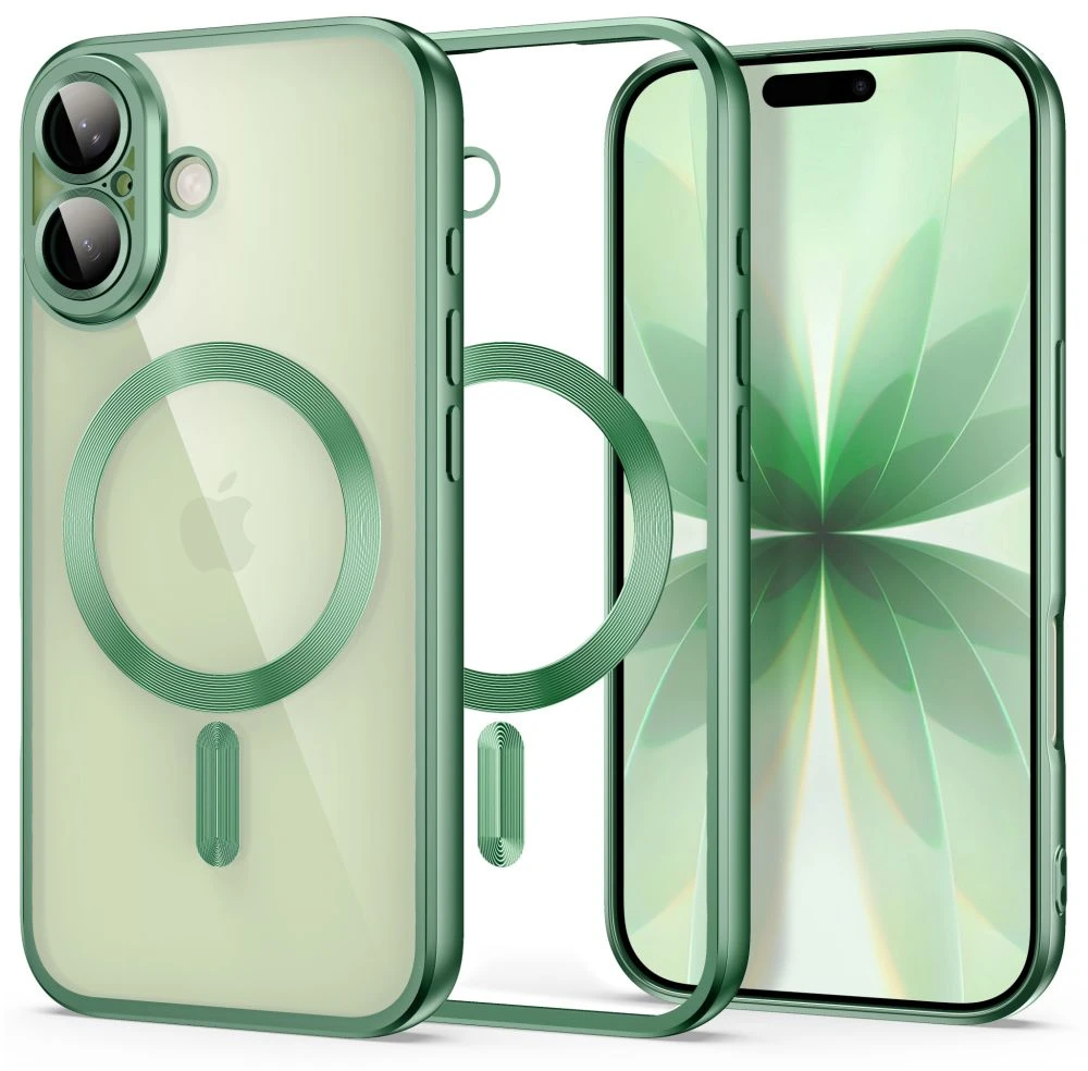 Tech-Protect MagFlex dėklas, skirtas iPhone 17 – Matinis žalias