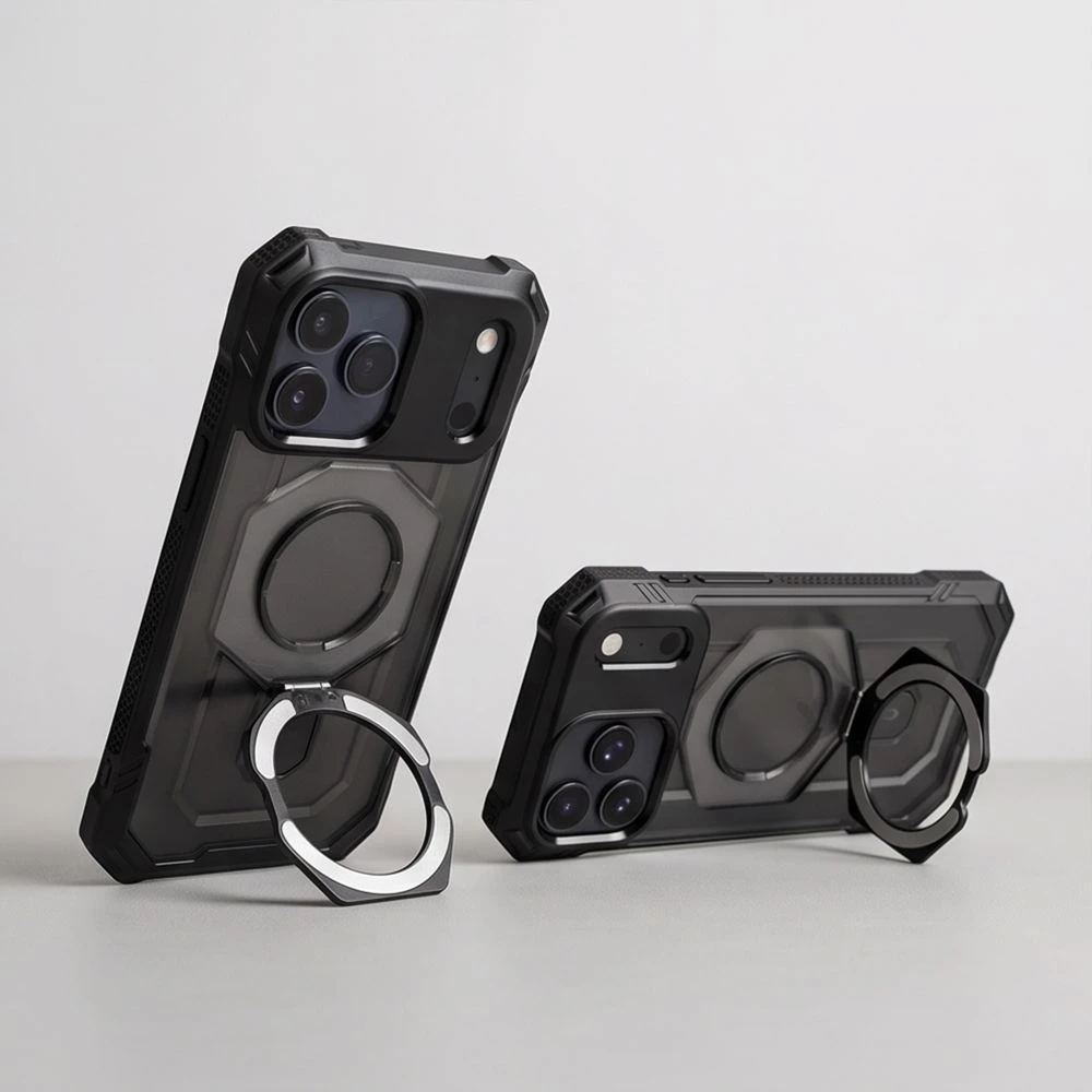 Tech-Protect MagForce MagSafe dėklas, skirtas iPhone 17 Pro / 18 Pro – matinė juoda