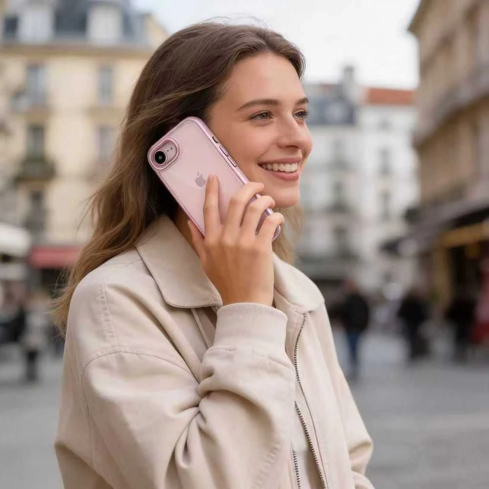 Dėklas Tech-Protect Magmat Case for iPhone 16e / 17e - Transparent Rožinė