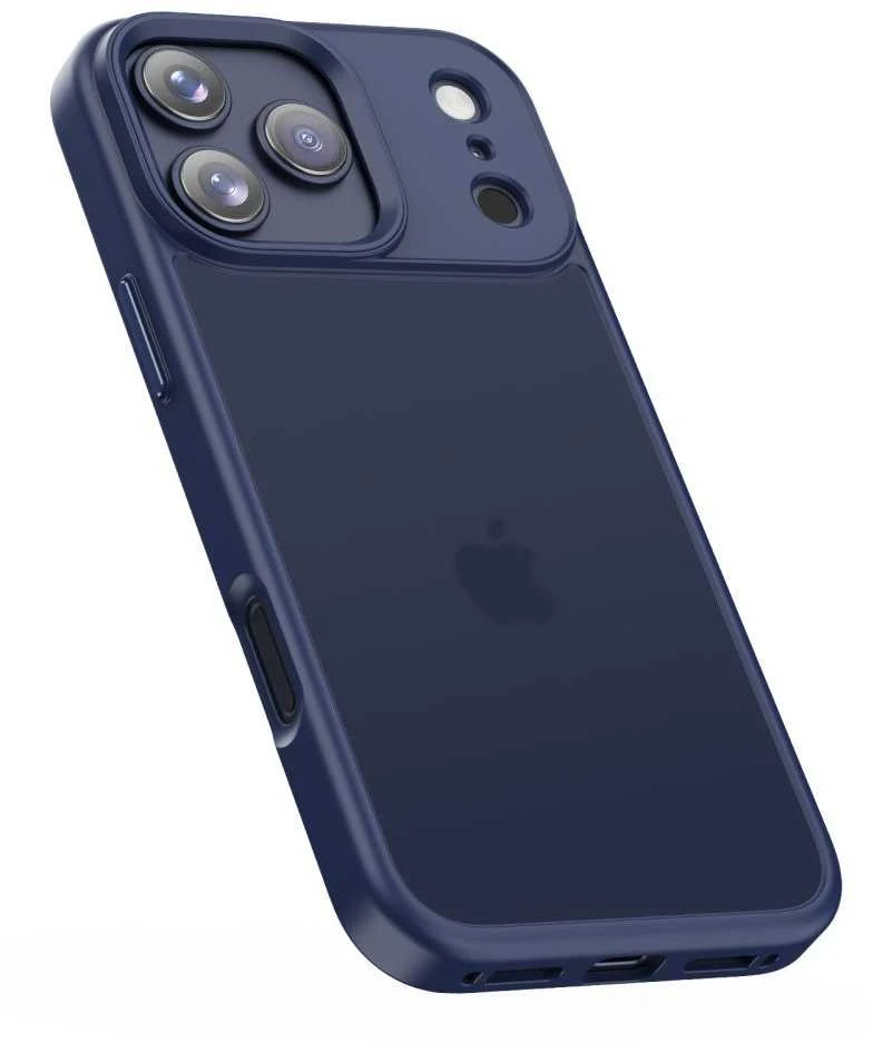 „Tech-Protect MagMat“ dėklas, skirtas „iPhone 17 Pro“ – matinės mėlynos spalvos Mėlyna