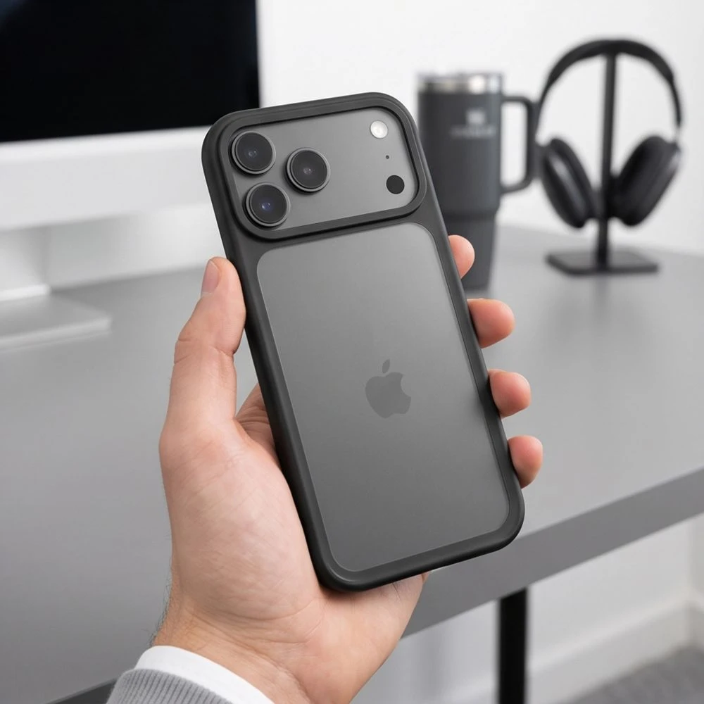 Dėklas Tech-Protect Magmat CC Case for iPhone 18 Pro / 17 Pro - Matte Juodas