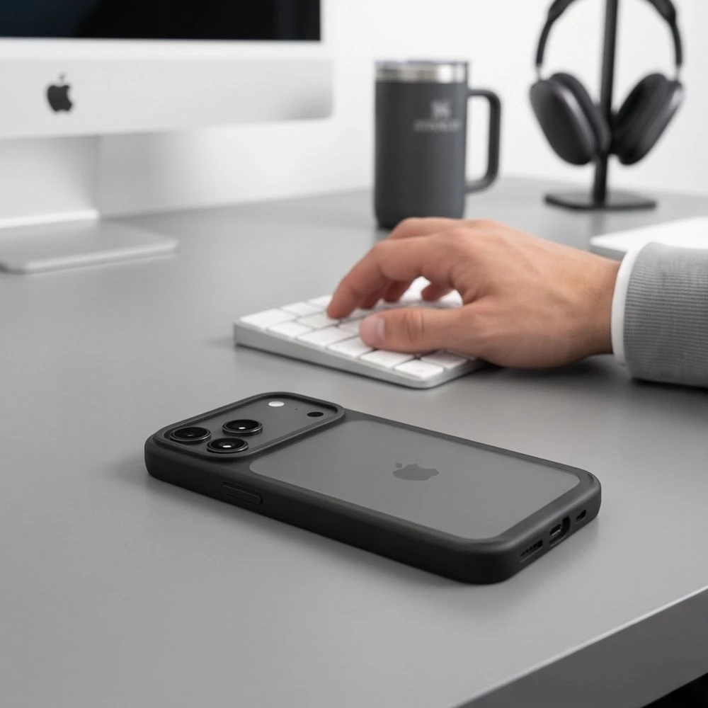 Dėklas Tech-Protect Magmat CC Case for iPhone 18 Pro / 17 Pro - Matte Juodas