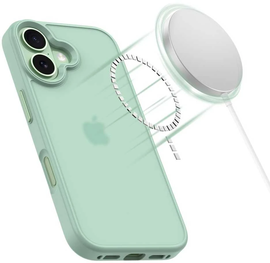 „Tech-Protect MagMat iPhone 17“ dėklas – Žalias