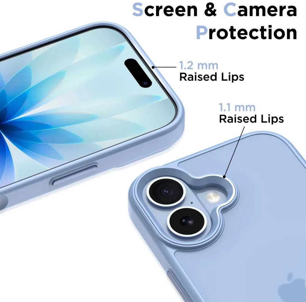 „Tech-Protect MagMat iPhone 17“ dėklas – Mėlyna