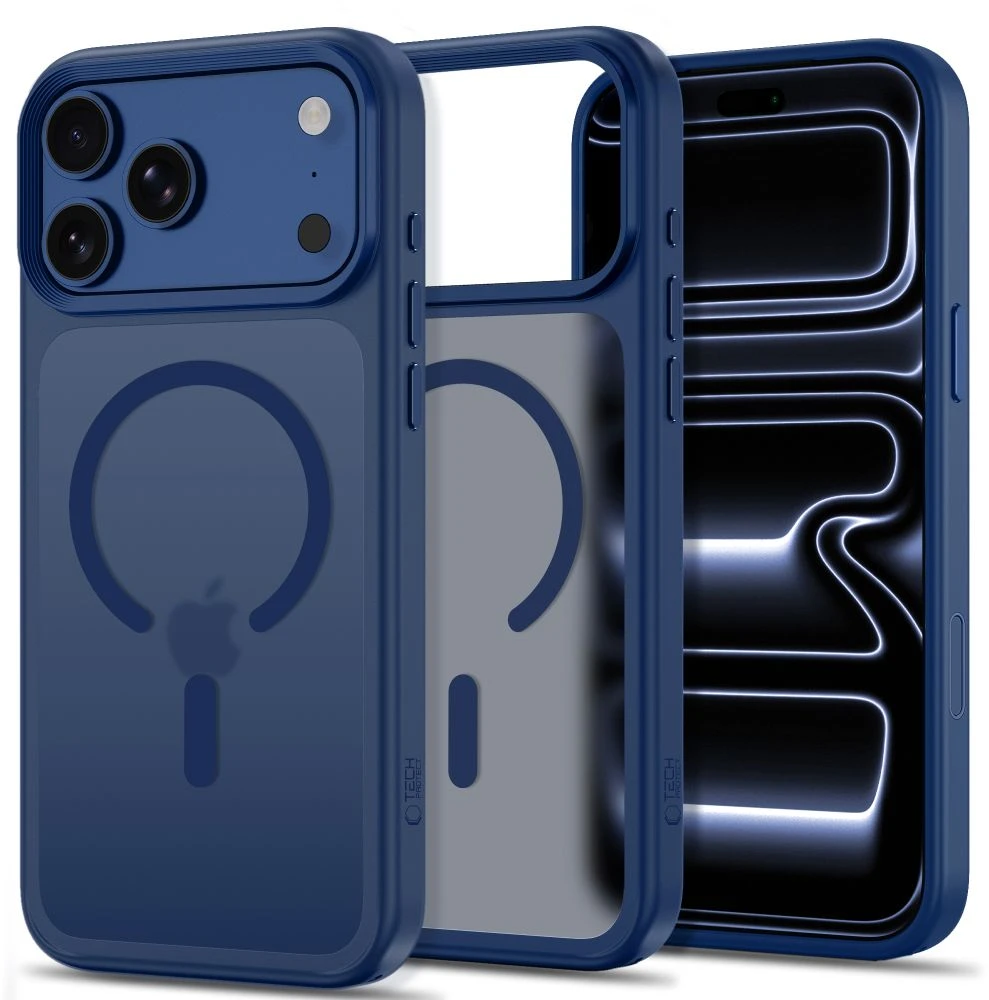 Dėklas Tech-Protect Magmat Magsafe CC Case for iPhone 18 Pro Max / 17 Pro Max - Matte Navy Mėlyna