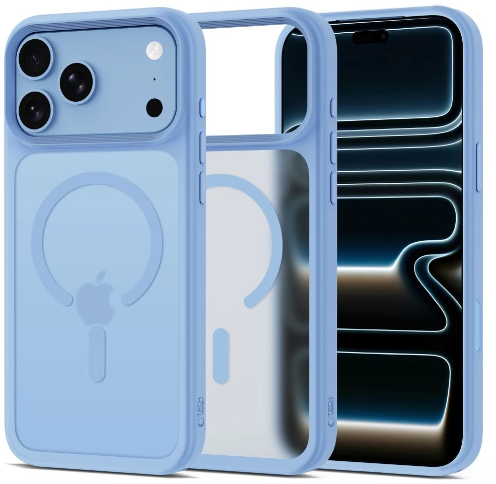 Dėklas Tech-Protect Magmat Magsafe CC Case for iPhone 18 Pro Max / 17 Pro Max - Light Mėlyna Matte