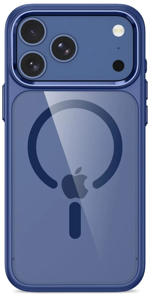 Dėklas Tech-Protect Magmat Magsafe CC Case for iPhone 17 Pro / 18 Pro - Navy Mėlyna and Transparent