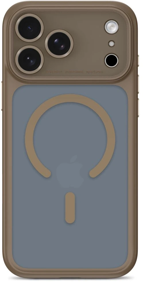 Tech-Protect MagPeak MagSafe CC dėklas iPhone 18 Pro / 17 Pro - matinė smėlio spalva