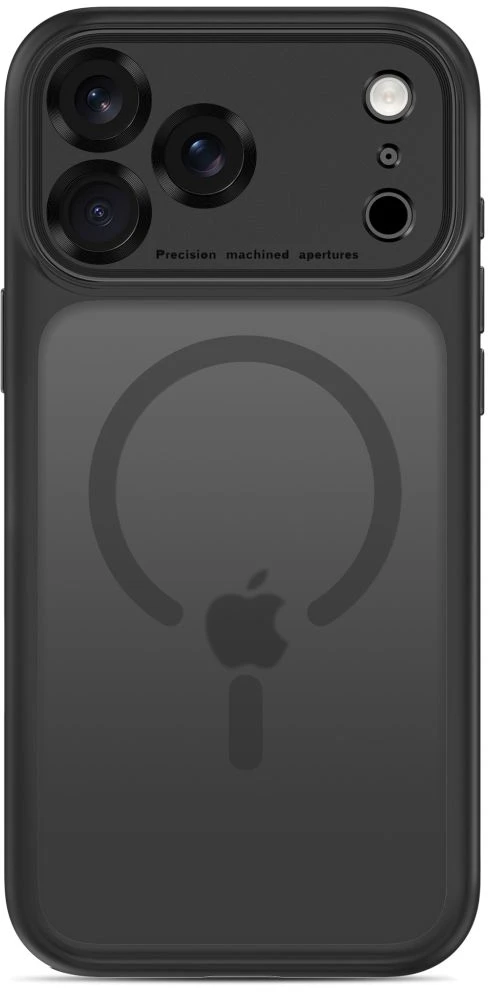 Dėklas TECH-PROTECT MAGPEAK MagSafe CC iPhone 17 Pro Max / 18 Pro Max MATINIS juodos spalvos