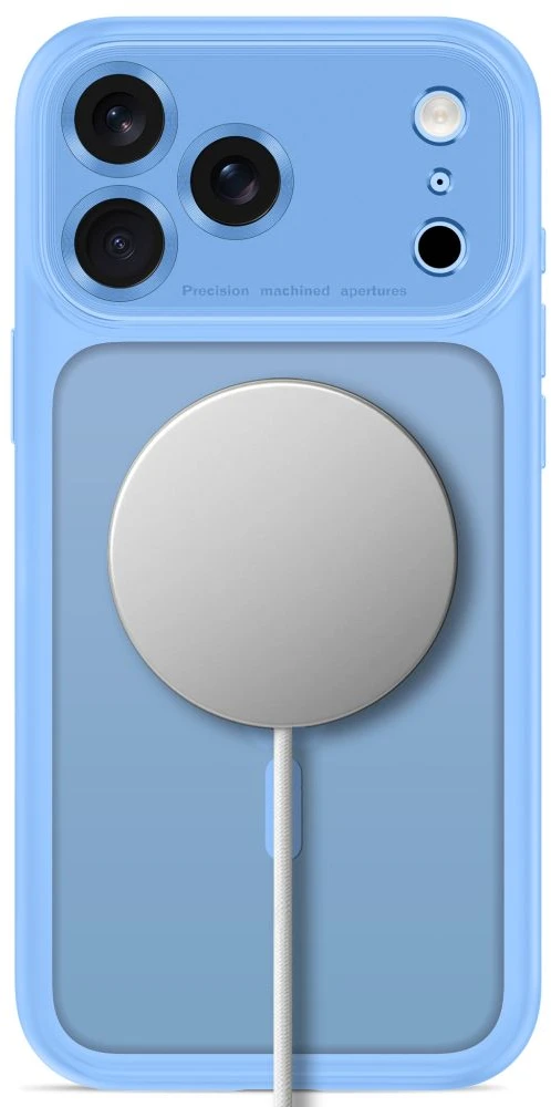 Dėklas TECH-PROTECT MAGPEAK MagSafe CC iPhone 17 Pro Max / 18 Pro Max MATINIS ŠVIESIAI MĖLYNAS