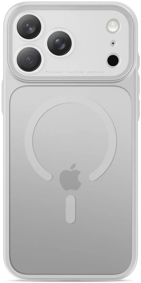 Tech-Protect MagPrime MagSafe CC dėklas, skirtas iPhone 18 Pro / 17 Pro – matinė pilka