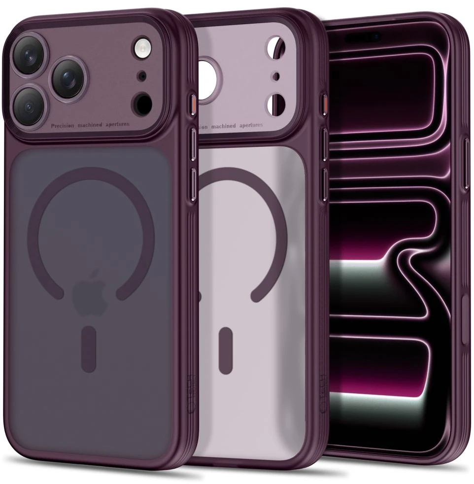 Dėklas Tech-Protect MagPrime MagSafe CC case for iPhone 18 Pro Max / 17 Pro Max - burgundy