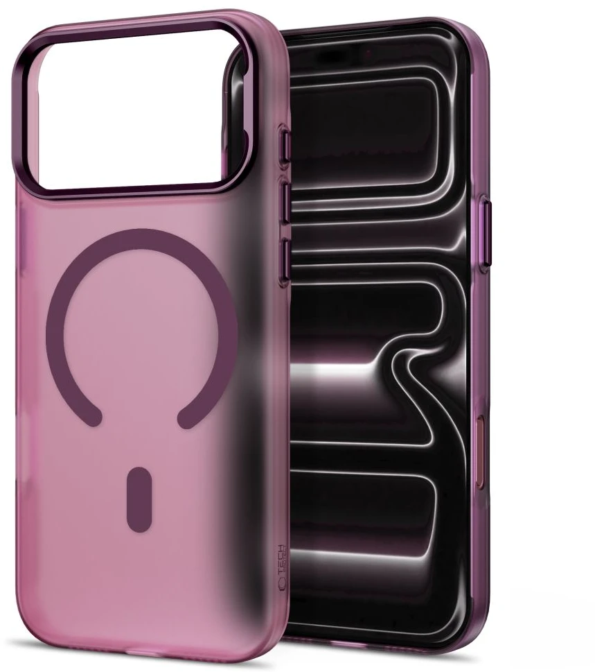 Tech-Protect MagZero MagSafe dėklas, skirtas iPhone 17 Pro Max / 18 Pro Max – bordo, matinis
