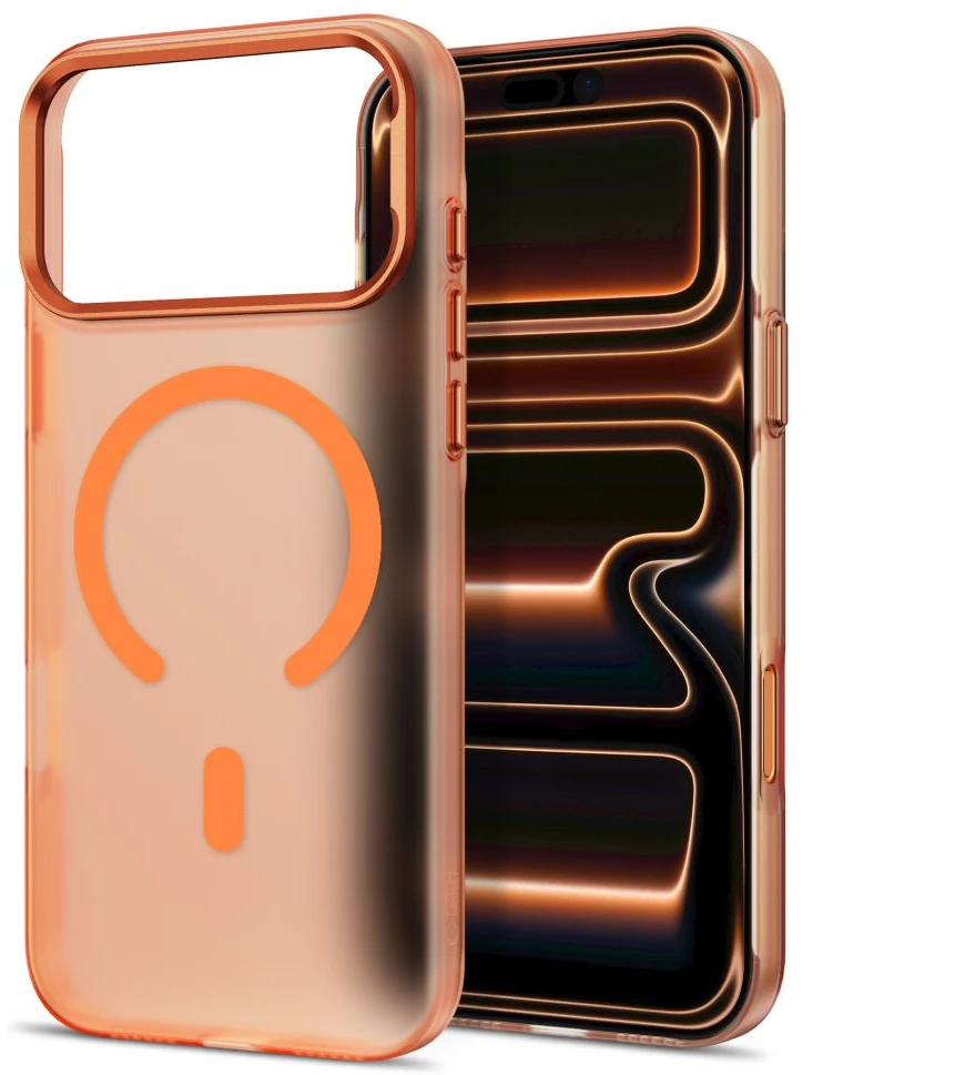 Tech-Protect MagZero MagSafe dėklas, skirtas iPhone 17 Pro / 18 Pro – matinė oranžinė