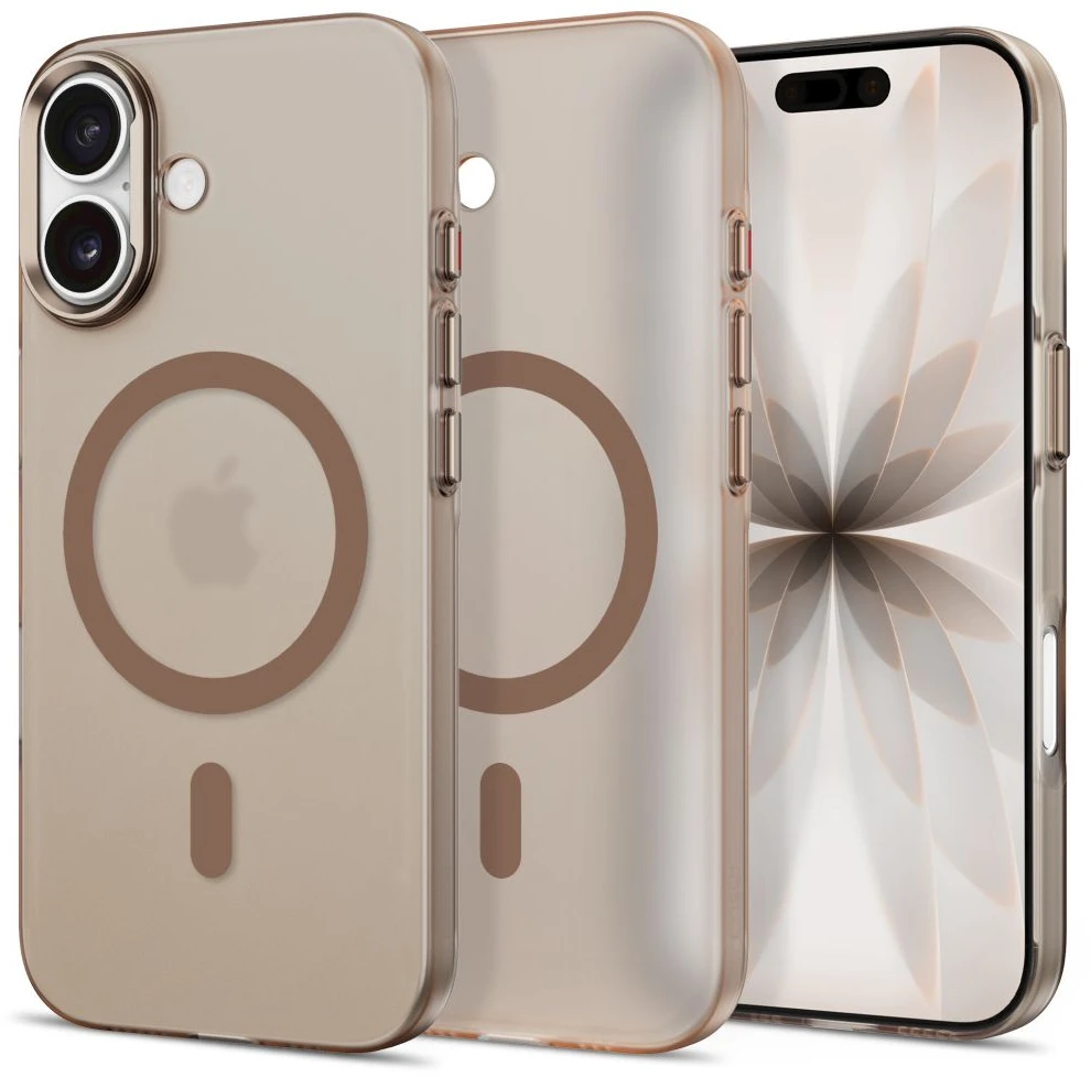 **Tech-Protect MagZero MagSafe dėklas, skirtas iPhone 17 – smėlio-rudos spalvos, matinis**