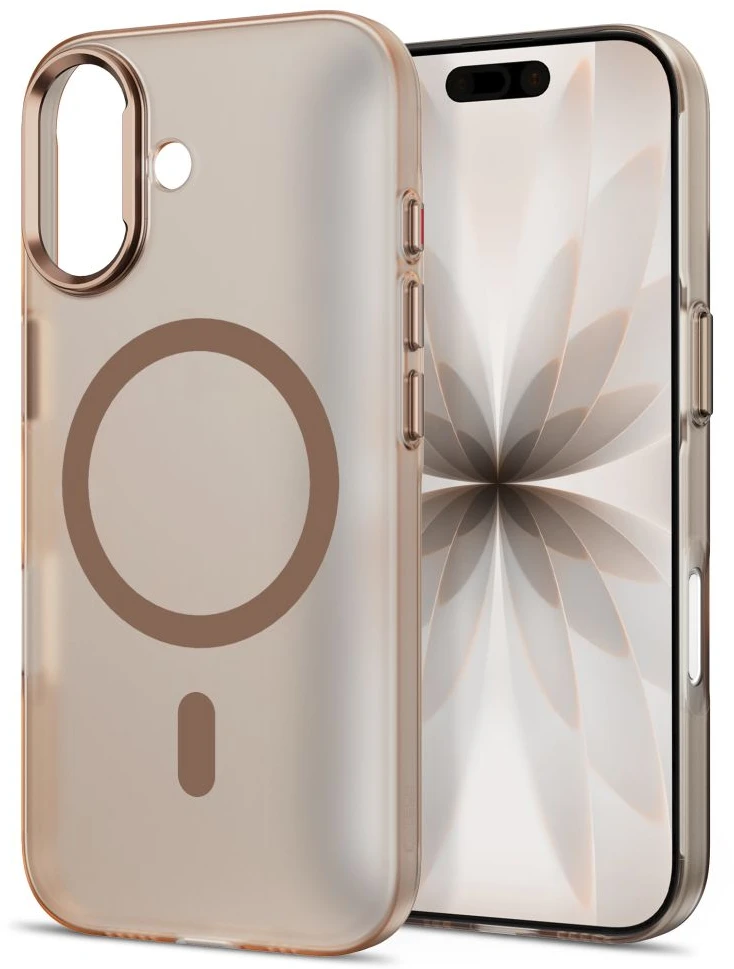 **Tech-Protect MagZero MagSafe dėklas, skirtas iPhone 17 – smėlio-rudos spalvos, matinis**