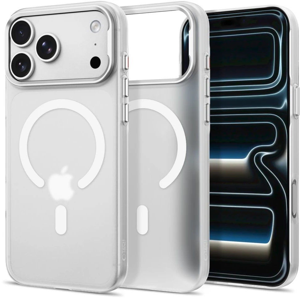 Tech-Protect MagZero MagSafe dėklas, skirtas iPhone 17 Pro Max / 18 Pro Max - Matinis baltas