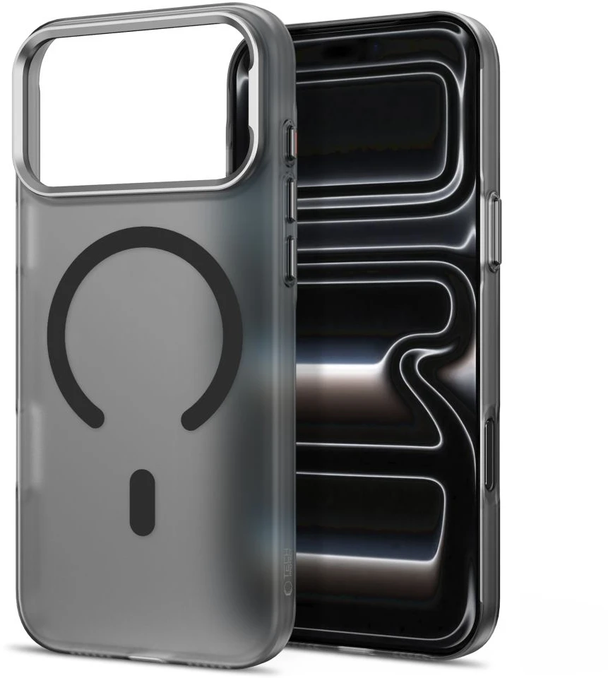 Dėklas Tech-Protect MagZero MagSafe Case for iPhone 17 Pro Max / 18 Pro Mac - Translucent Matte Juodas