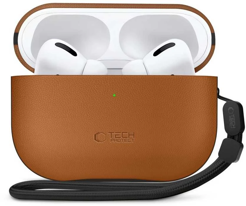 „Tech-Protect NaturalFit“ dėklas, skirtas „AirPods Pro 3“ – rudas