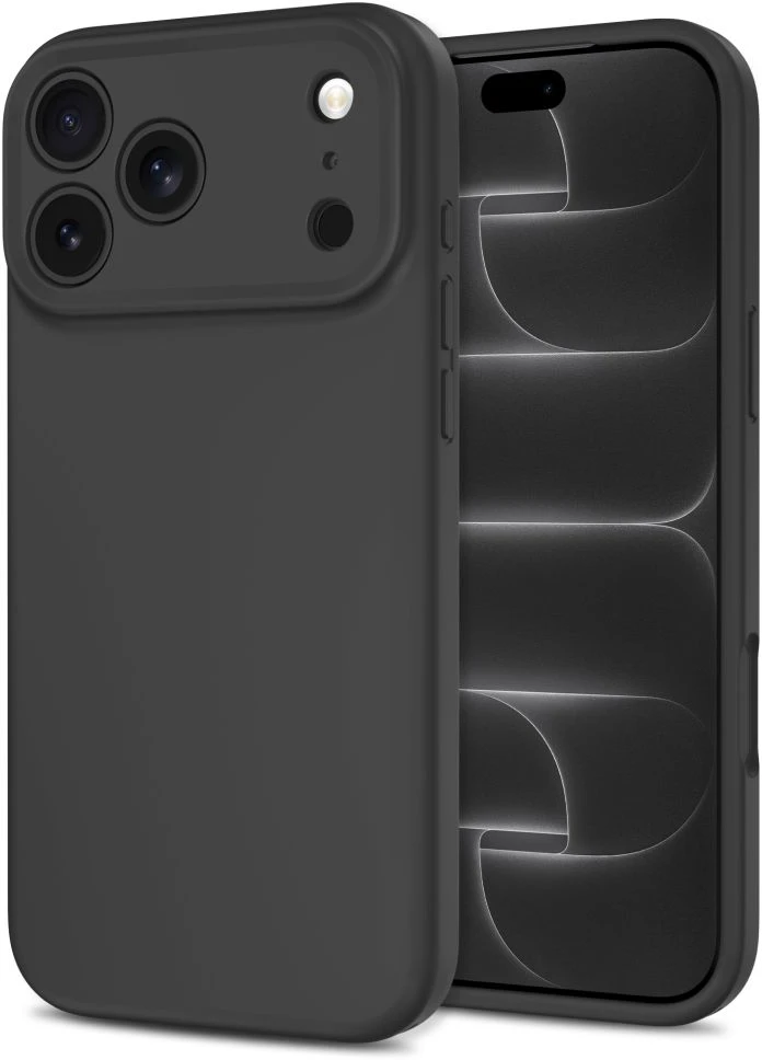 Tech-Protect silikoninis „MagSafe“ dėklas skirtas iPhone 18 Pro / 17 Pro – juodas
