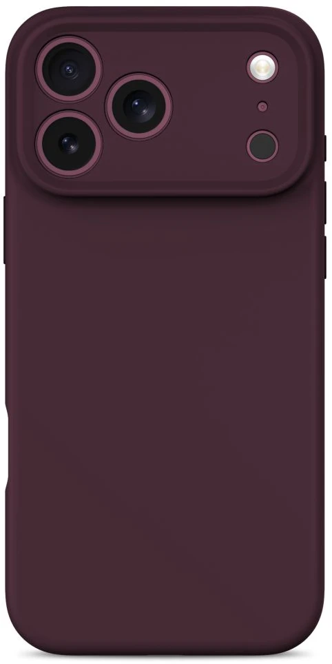 Tech-Protect silikoninis „MagSafe“ dėklas skirtas iPhone 18 Pro / 17 Pro – bordo spalvos