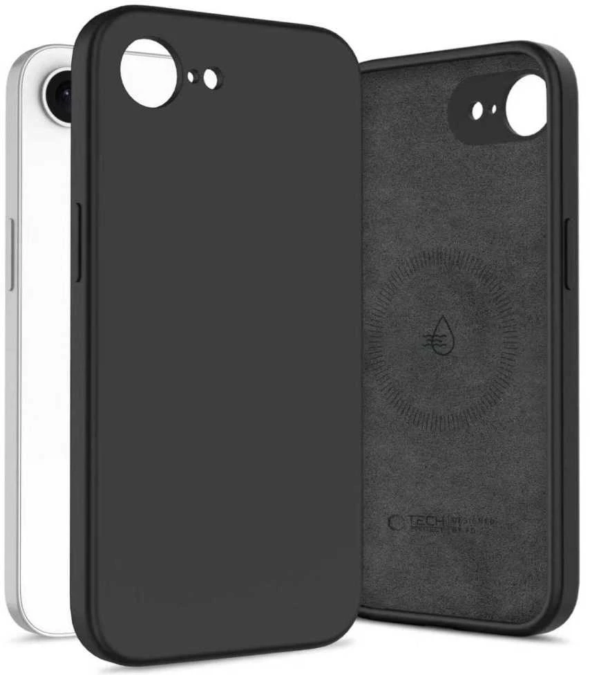 Dėklas Tech-Protect SILICONE MagSafe Apple iPhone 16E / 17E juodos spalvos